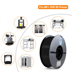 PLA CF10 пластик Farm 3D 1 кг 1.75 мм Чорний