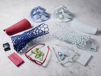 SLS 3D-печать материалом Formlabs Nylon 12 White, который можно окрашивать