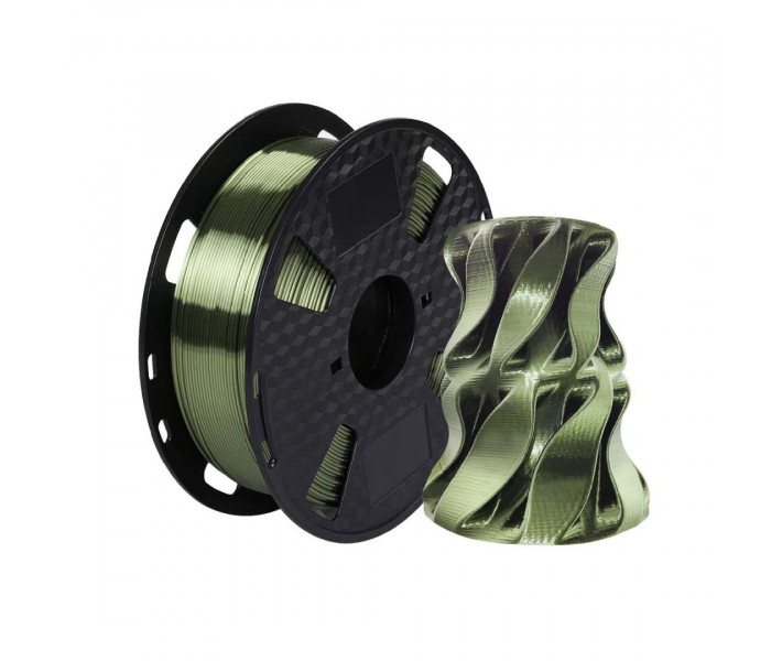 PLA SILK пластик Klema 1 Кг 1,75 мм Лісовий зелений