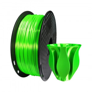 PLA SILK пластик Klema 1 Кг 1,75 мм Зеленый
