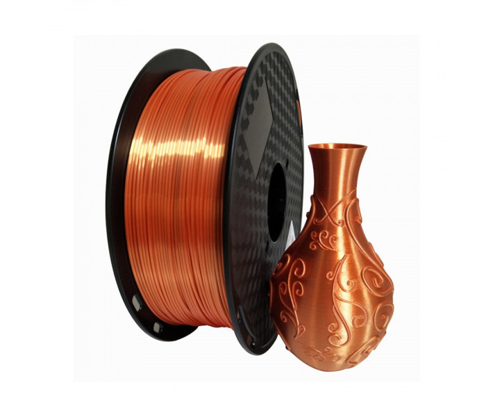 PLA SILK пластик Klema 1 Кг 1,75 мм Оранжевый