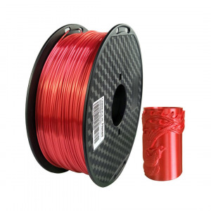 PLA SILK пластик Klema 1 Кг 1,75 мм Красный