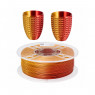 PLA Silk Bi-Color пластик Klema 1 кг 1,75 мм Красный+Золотой