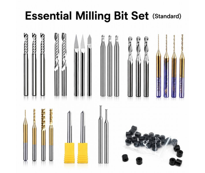 Makera Standard Milling Bit Bundle, 26 pcs