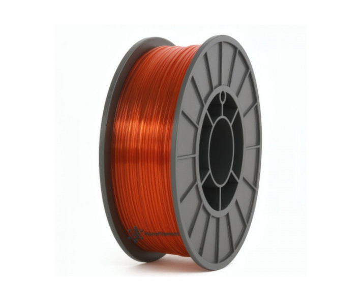 TPU 40D пластик MonoFilament 1.75 мм 0.75 кг Червоний Напівпрозорий