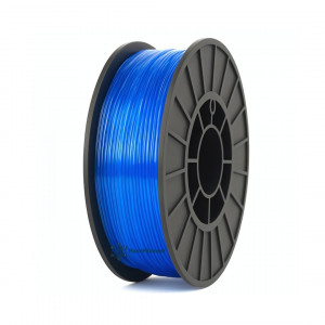 TPU пластик 90A MonoFilament 1.75 мм 0.75 кг Синій напівпрозорий