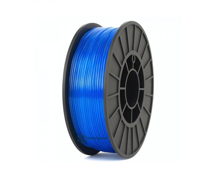 TPU пластик 90A MonoFilament 1.75 мм 0.75 кг Синій напівпрозорий