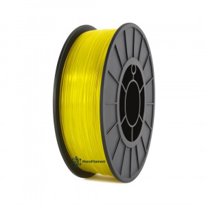 TPU пластик 90A MonoFilament 1.75 мм 0.75 кг Жовтий напівпрозорий