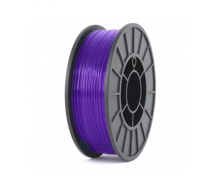 TPU пластик 90A MonoFilament 1.75 мм 0.75 кг Фіолетовий напівпрозорий