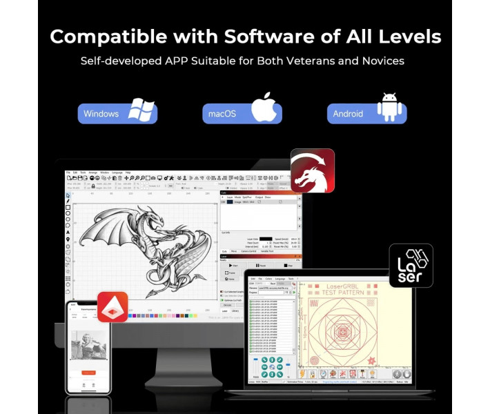 Ortur H20 10W закритий лазерний гравірувальний та різальний верстат