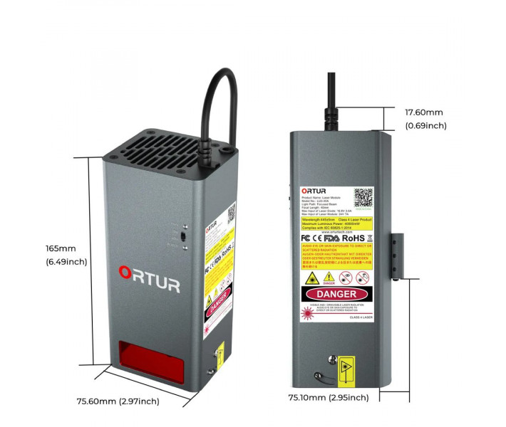 Лазерний модуль Ortur LU3-40A 40W