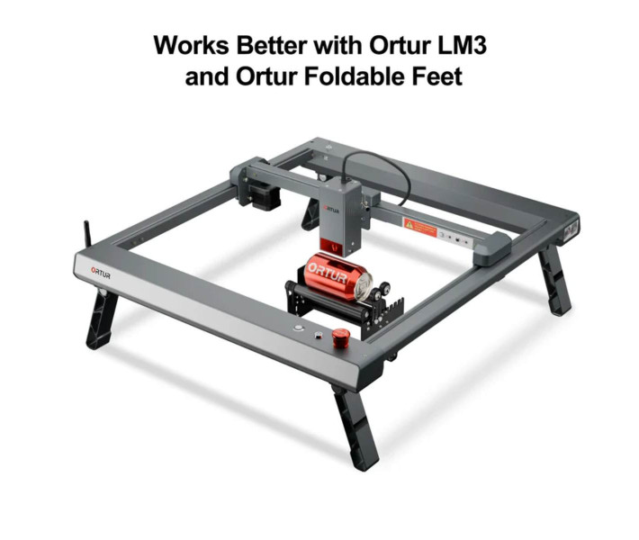 Ortur YRR 2.0 Rotary Roller for Cylinder Engraving