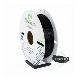 ABS CF10 пластик Plexiwire 1.75 мм  0.5 кг  Чорний