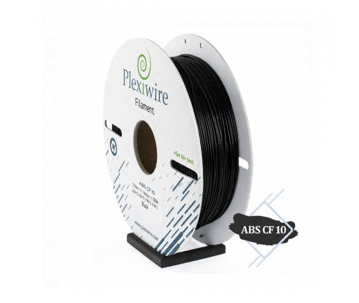 ABS CF10 пластик Plexiwire 1.75 мм  0.5 кг  Чорний