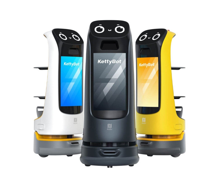 Робот-доставник PUDU KettyBot Pro – рекламний сервісний робот