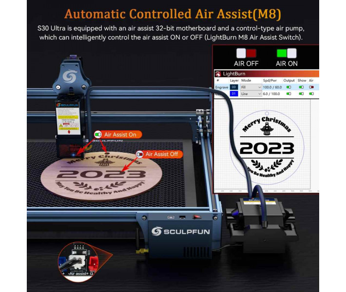 Лазерний модуль Sculpfun 22W Upgrade Kit