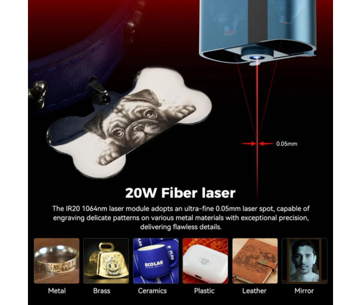 Лазерний гравер SCULPFUN A9 Ultra Dual 40W IR20W