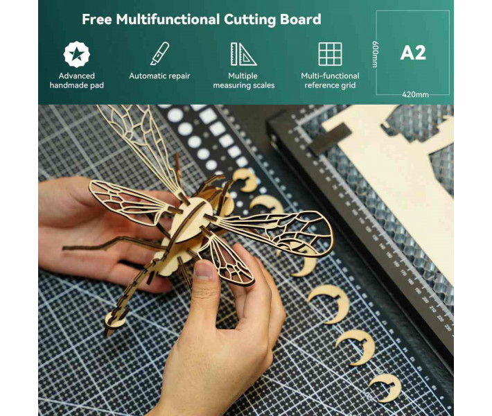 Платформа Sculpfun H3 Honeycomb 600x600 мм з витяжною системою для лазерного різання