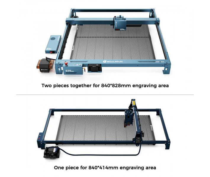 Платформа Sculpfun H4 Honeycomb 840x828 мм з витяжною системою для лазерного різання