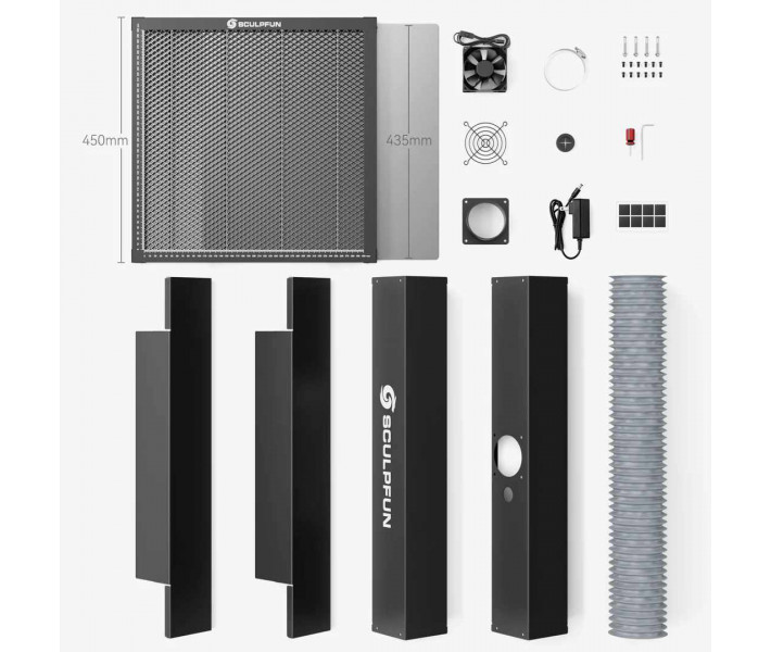 Платформа Sculpfun H5 Gen2 650x650 мм с вытяжной системой для лазерной резки