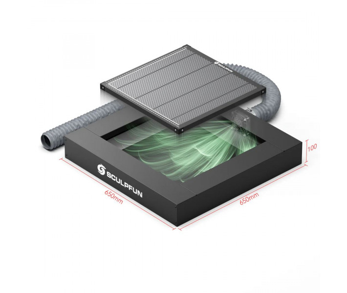 Платформа Sculpfun H5 Gen2 650x650 мм с вытяжной системой для лазерной резки