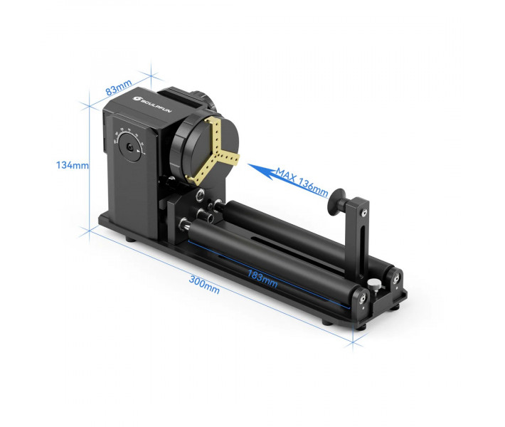 Поворотний ролик Sculpfun RA Pro Rotary Chuck для гравіювання 