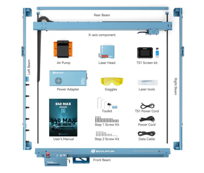 SCULPFUN S40 MAX 48W Laser Engraver