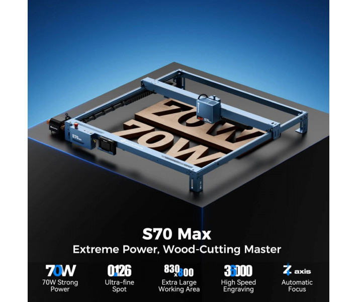 Лазерний гравер SCULPFUN S70 MAX 70W | Deluxe bundle