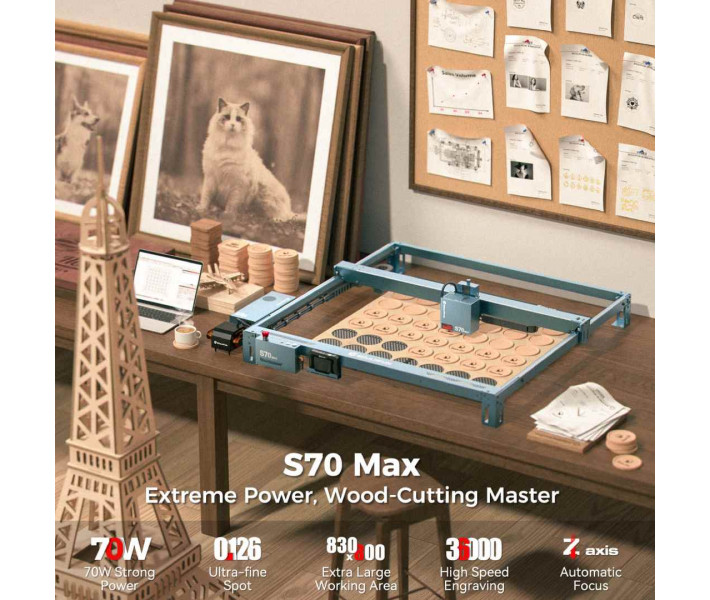 Лазерный гравер SCULPFUN S70 MAX 70W