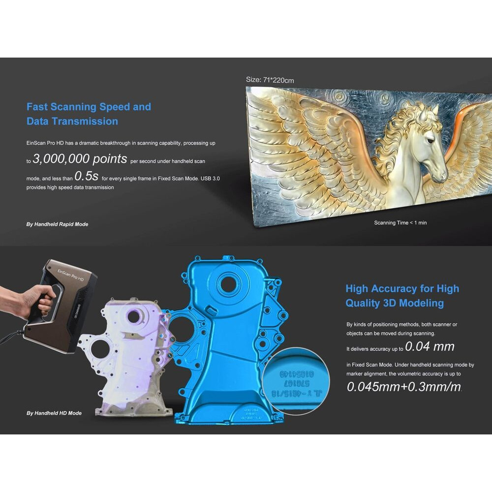 SHINING 3D EinScan Pro HD 3D Scanner Full Pack - ціна, доставка | 3DDevice