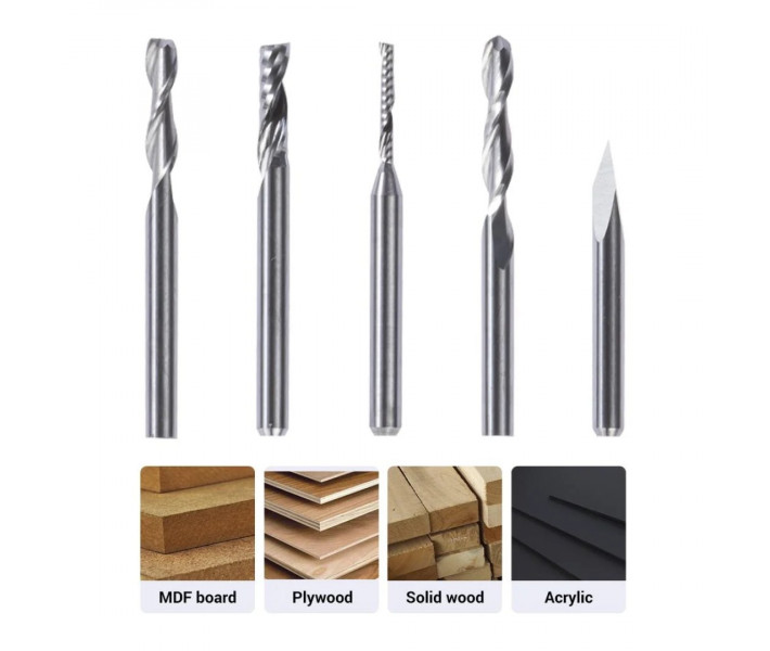 Snapmaker CNC Bits (5 Bits)