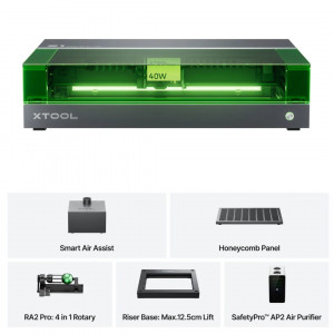 xTool S1 40W Dark All in one Kit Class I