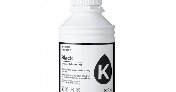 Black Ink for xTool Apparel Printer, 500 ml – 3DDevice