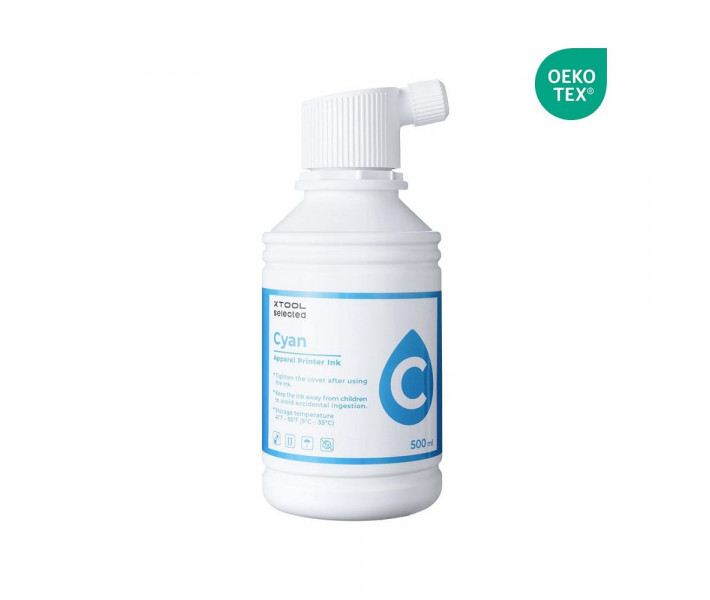 xTool Selected Apparel Printer Cyan Ink - чернила для принтера 500 мл