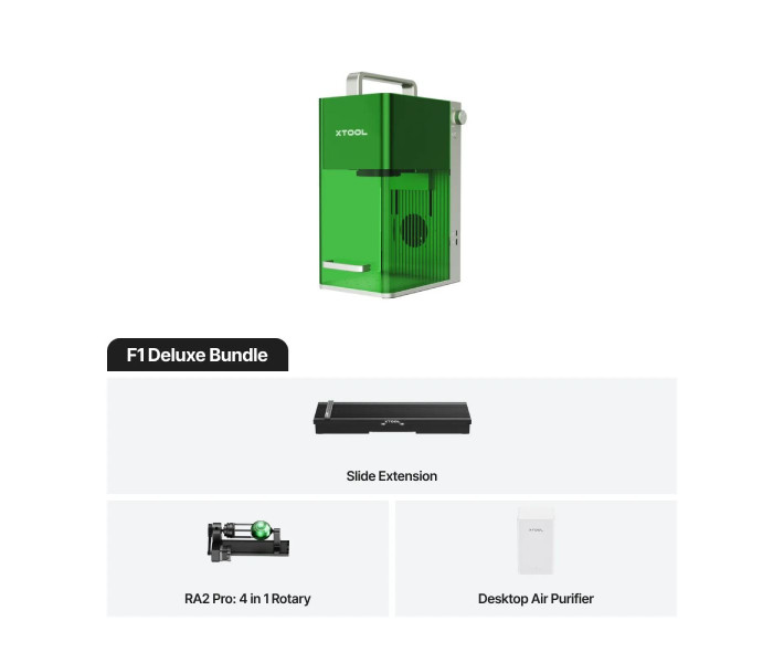 xTool F1 Portable Laser Engraver | Deluxe Bundle
