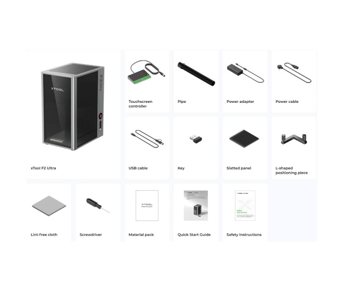 xTool F2 Ultra гравер з 1 лазером + Конвеєр Auto Streamline xTool F2 Ultra гравер з 1 лазером + Конвеєр Auto Streamline