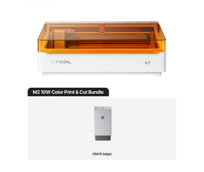 xTool M2 10W Color Craft Верстат для лазерної обробки та друку CMYK | Color Print & Cut Bundle