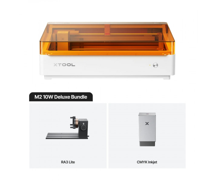 xTool M2 10W Color Craft — лазерний різак і гравер | Deluxe Bundle