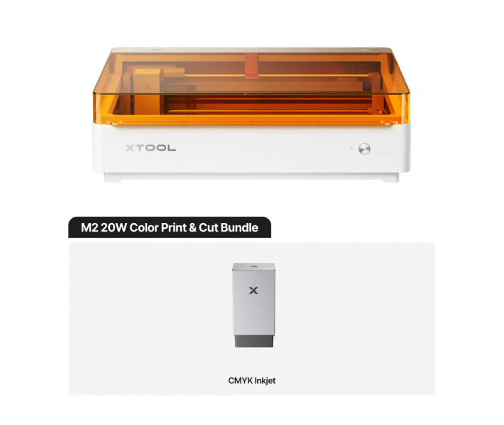 xTool M2 20W Color Craft — Лазерний різак і гравер із модулем повноколірного друку | Color Print & Cut Bundle