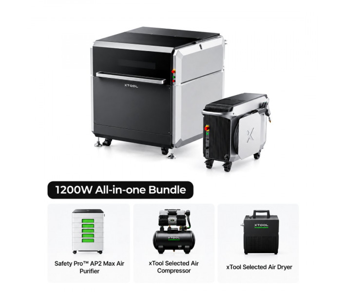 Лазерний зварювач та ЧПУ-різак xTool MetalFab 1200W All-in-one