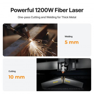 Лазерний зварювач та ЧПУ-різак xTool MetalFab 1200W All-in-one