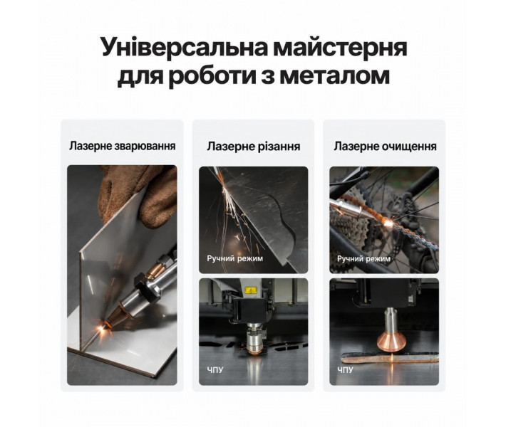 Лазерний зварювач та ЧПУ-різак xTool MetalFab 1200W Safety Pro Bundle