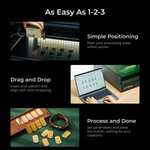 xTool S1 20W Enclosed Diode Laser Engraver Cutter | Dark Basic