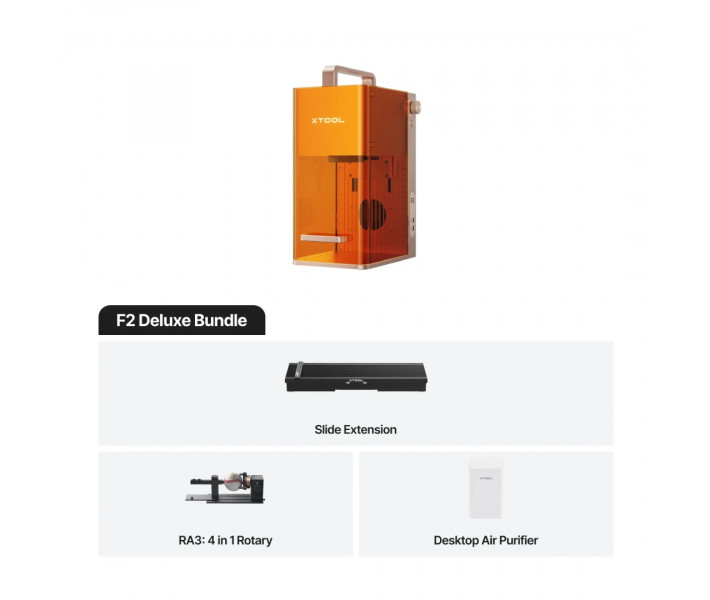 xTool F2 лазерний гравер | Deluxe Bundle