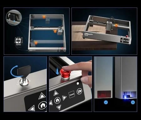 Creality 22W Falcon2 - поддерживает множество материалов