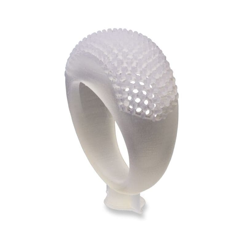 Sample jewelry model made of High Temp Resin - pavé ring