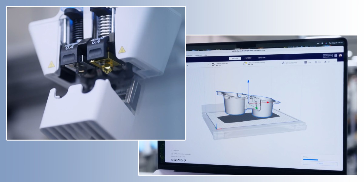 Подвійний екструдер та друкувальна головка UltiMaker S6