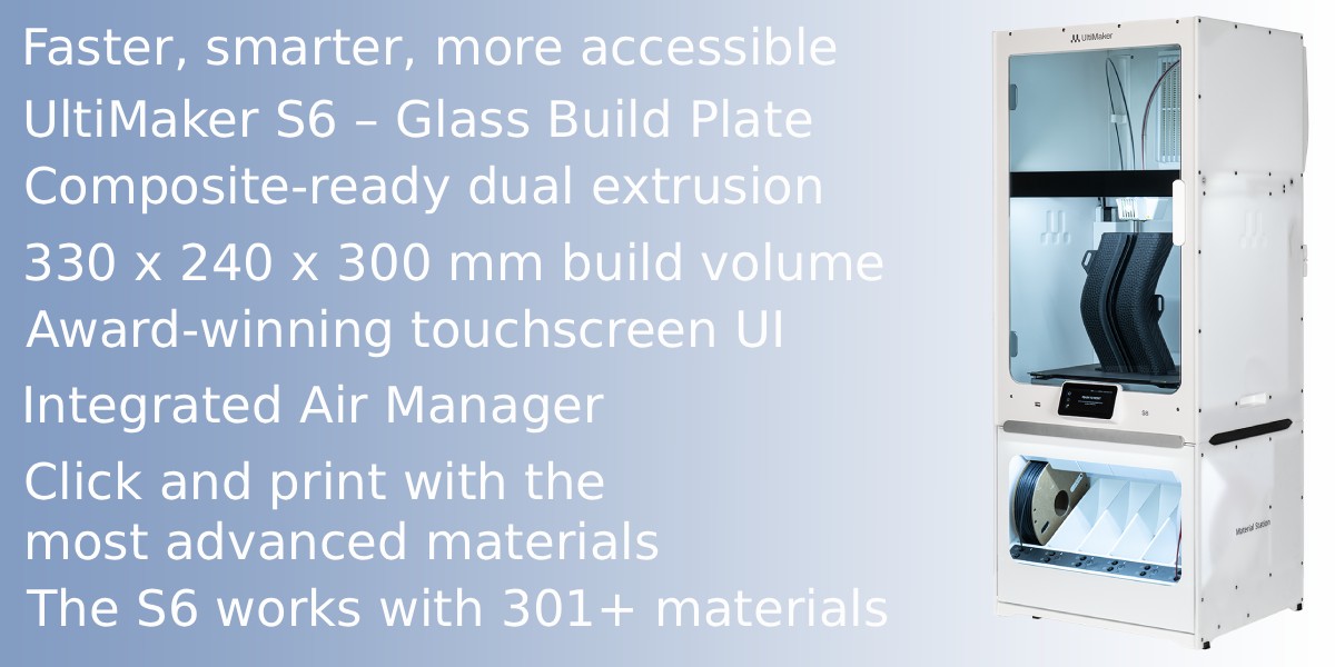 Промислова станція UltiMaker S6 Pro Bundle Glass Plate
