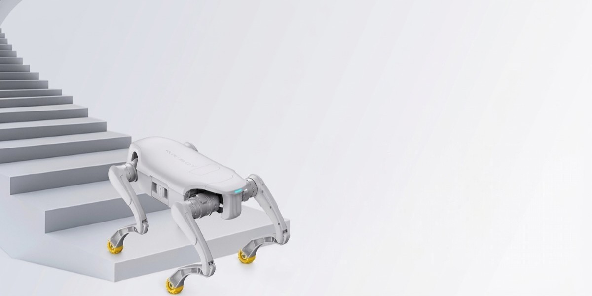 AgiBot D1 EDU під час руху сходами
