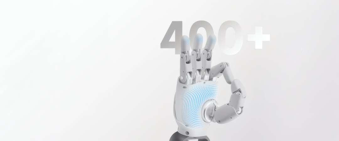 Distributed tactile system of the AgiBot OmniHand 3 robotic hand